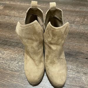 Tan Suede Booties